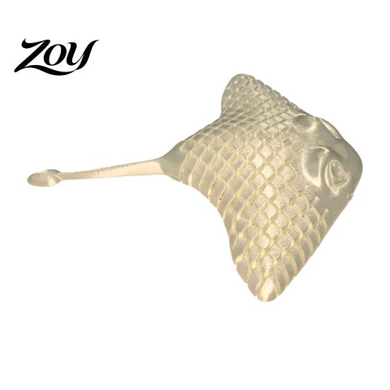 Decompression Toys for Adults 3D Printed Manta Ray Fidget Toy, Flexible Articulated Sea Animal Figurine Small Aquarium Accessories Desktop Decoration,