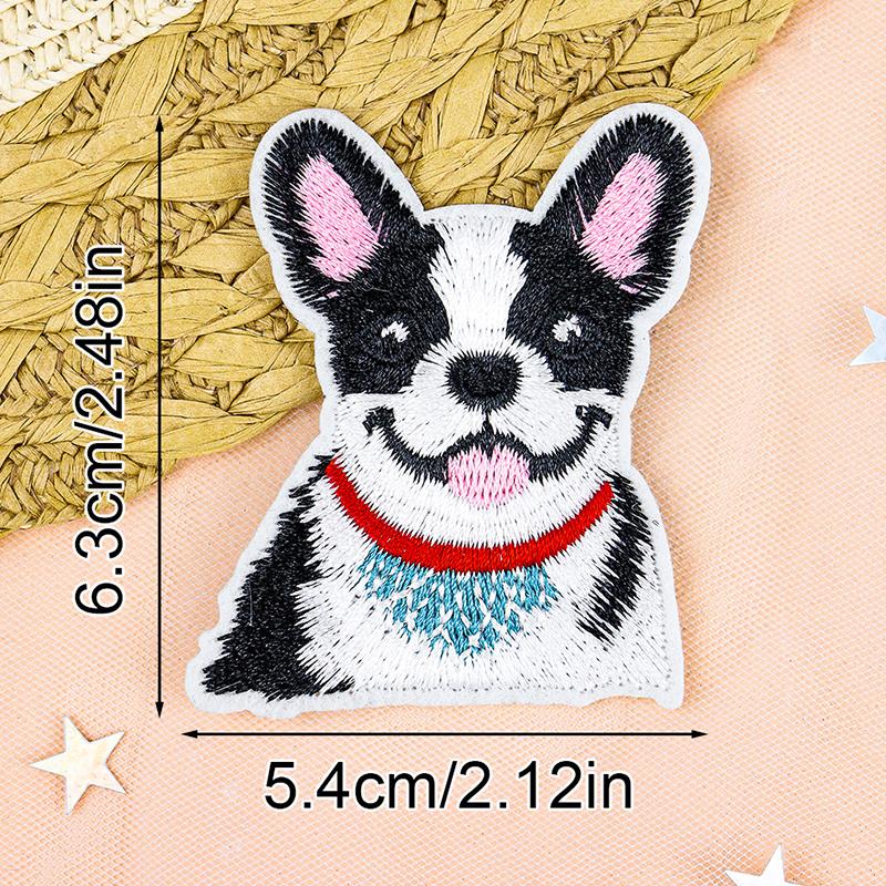 Мультяшная собака, разные стили, сумка, шляпа, полиэстер, декоративная вышивка, сделай сам, тканевая нашивка, симпатичная, 6 стилей