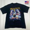 Новая распродажа Megadeth Rust In Peace Футболка с коротким рукавом Черная Все размеры Унисекс Футболка