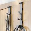 Wall-mounted Door Hanger Hooks Traceless Hanging Rack Metal Hooks  for Clothes Bag Caps Purse