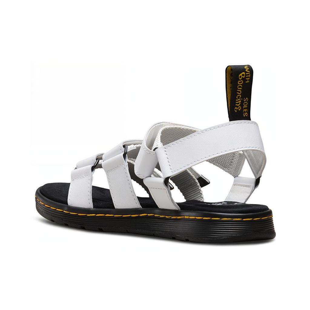 Dr. Martens Magic Tape Cross Strap Beach Sandals Women Sandals White 23453100