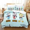 Мультяшный Комплект Постельного Белья Cuphead Show Для Спальни Мягкие Современные Покрывала Удобное Детское Пододеяльник Чехол для Одеяла и Наволочка