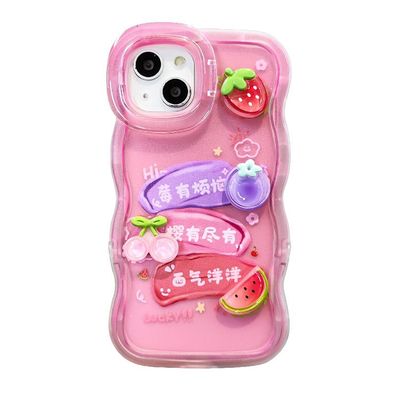 Berry Has Troubles Doll Bracelet Suitable for Apple 16 Mobile Phone Case Pura70pro Double Bracket 15 Cute 13 Sweet X