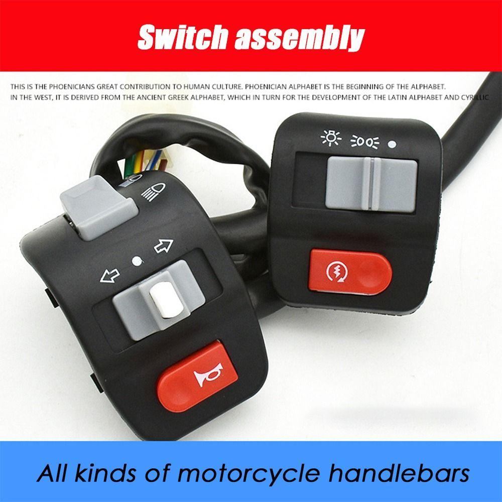 Accessories LED Light Switch Horn Switch Motorcycle Parts Headlight Handle Switch Flash Switch