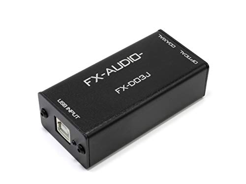 FX-AUDIO- FX-D03J DDC с питанием от USB-шины Добавляет оптический и коаксиальный цифровые выходы через USB-соединение, Совместим с высоким разрешением, Оптический, Коаксиальный, 6-мес