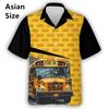 Vocation School Bus 3D Printed Men Shirt Fashion Hawaiian Shirt Casual Beach Motorcycle Bloose Men's Lace High Quality Camisa