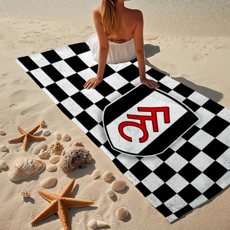 Fluminense Club Crest Beach Towel, Quick-drying, Easy to Care for, Use for Both Fitness and Beach Vacations,Sports Essential Fan Gift