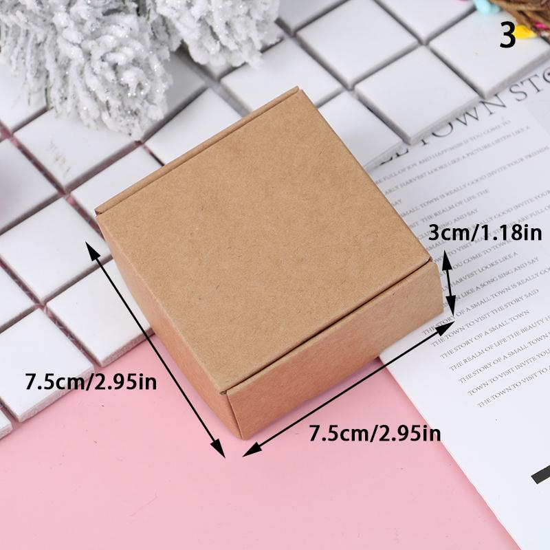 10 шт. коричневая крафт-бумага, подарочные коробки для самолетов, пустая упаковочная коробка для мыла ручной работы