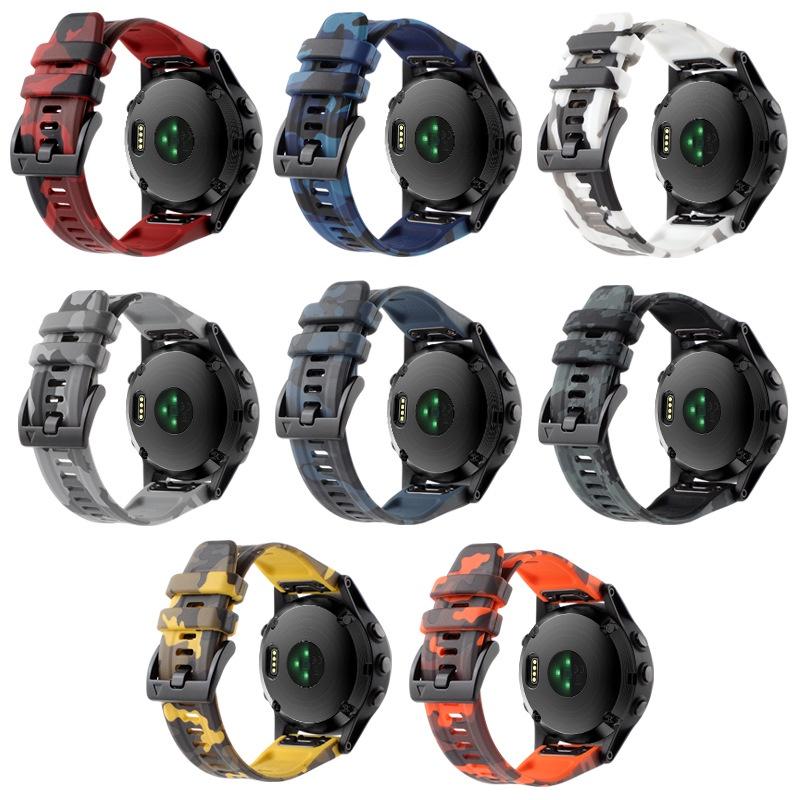 Силиконовый ремешок 22 мм 26 мм для Garmin Fenix7 7X6 5plus Quatix7 6 S60 Epix Pro Gen2 Mk2, аксессуары для ремешка для часов