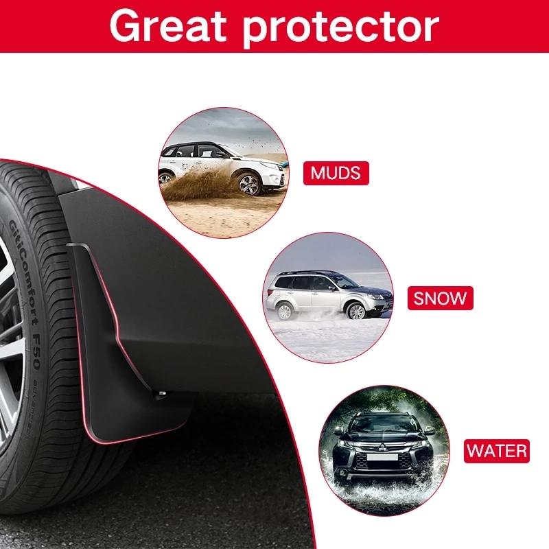 For TOYOTA Corolla Cross -2024 4PCS Mud Flaps Splash Guard Mudguards MudFlaps Front Rear Fender Auto Styline Car Accessories