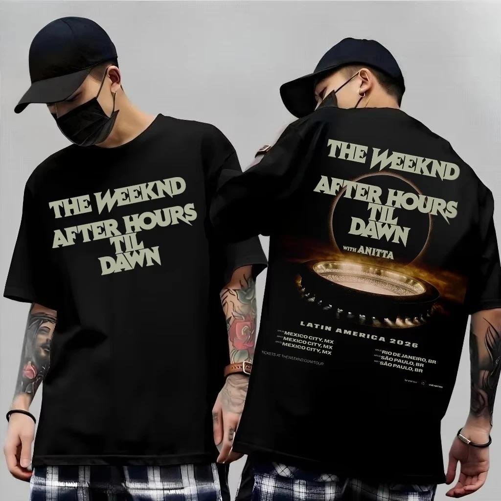 New The Weeknd 2026 After Hours Til Dawn World Tour Cotton Short Sleeves Tshirt Gift for Fans Unisex RB Style Tee Tops