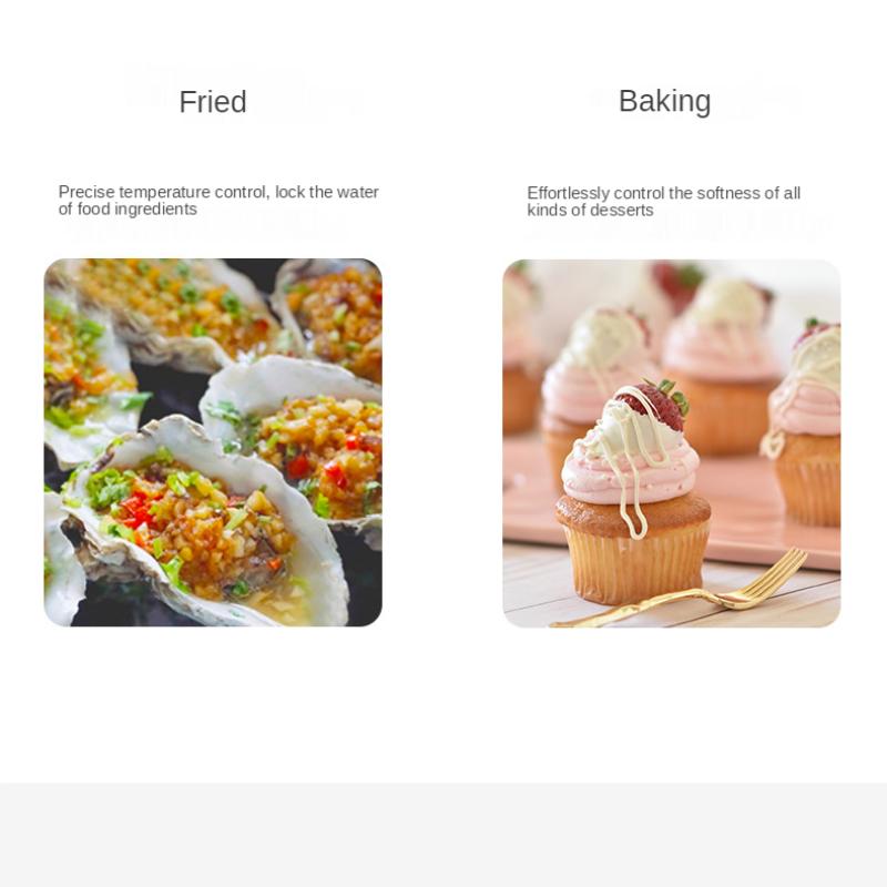 Мини-печь для жарки на воздухе, электрическая духовка 2 в 1, бытовая техника, многофункциональная печь для выпечки