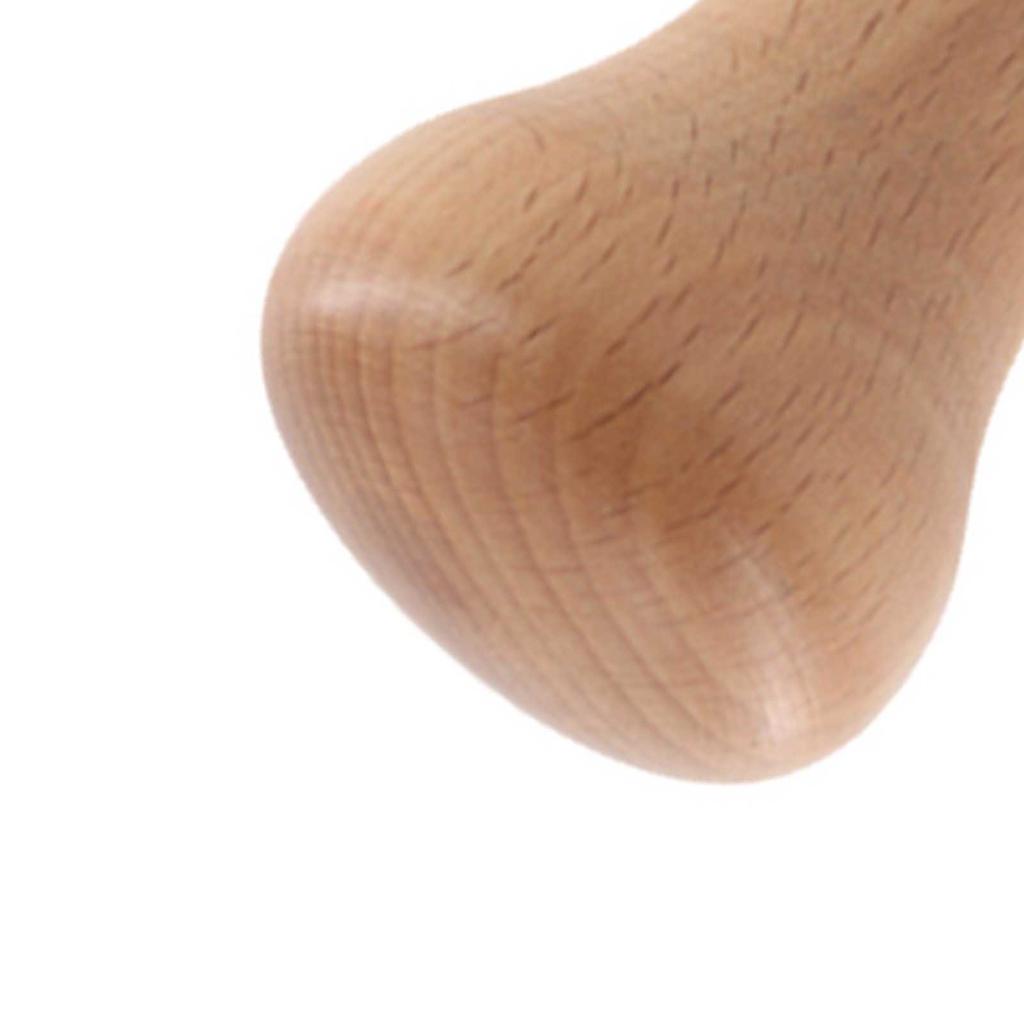 Coffee Tamper Ergonomic Beech Wood Coffee Powder Tamper Tool with Flat Base for Home Coffee Shop
