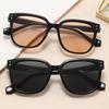 Солнцезащитные очки женские персональные ретро большая оправа квадратные чернильные уличные очки