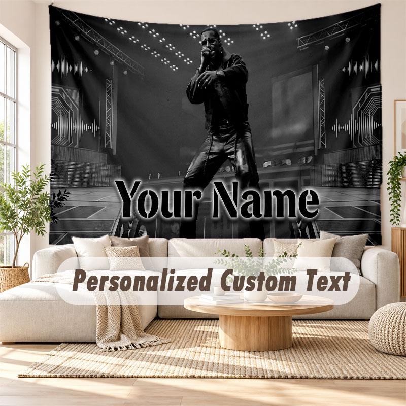 Custom Name Wall Hanging Tapestry,Apache 207 Decorative Backdrop Tapestry For Dorm Home