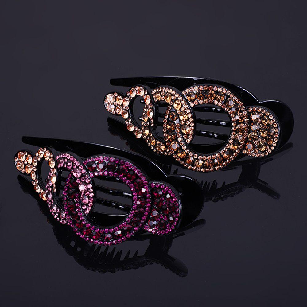 Женская заколка для волос, головные уборы, аксессуары для волос для девочек, держатель для хвоста, зажим в виде утконоса, заколка для волос с бриллиантами