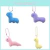 Creative Macaron Dinosaur Plush Keychain Ultra Soft Stuffed Animal Bag Decoration