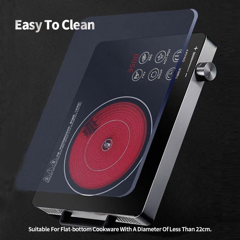 Электрическая керамическая плита высокой мощности 3500 Вт, умная конфорка для кипячения, бытовая портативная инфракрасная электрическая инфракрасная плита