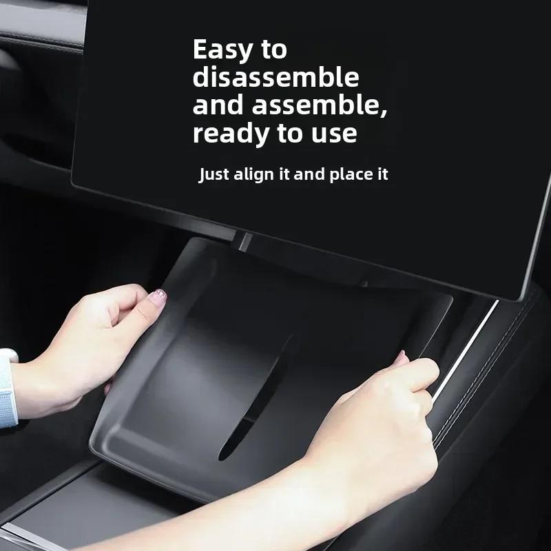 Center Console Wireless Charging Silicone Pad for Tesla Model YL 6-seater Version 2025 2026 Anti Slip YL Car Auto Accessories