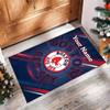 Boston Red Sox Crystal Velvet Rug, Custom Name Text Personalized Non‑Slip Floor Mat for Home Decor Gift