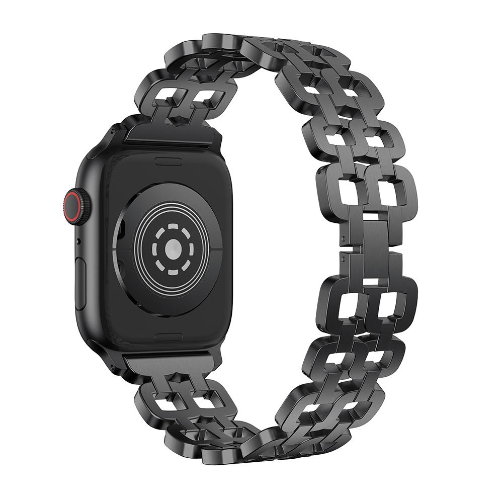 Роскошный ремешок для Apple Watch Band 38 мм, 40 мм, 41 мм, 42 мм, 44 мм, 45 мм, 49 мм, женский стальной ремешок iWatch Series 8/7/6/5/4/3/2/1/SE, металлический браслет
