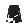 Swoosh Colorblock Logo Print Knit Shorts Men Shorts Black DJ5373-010