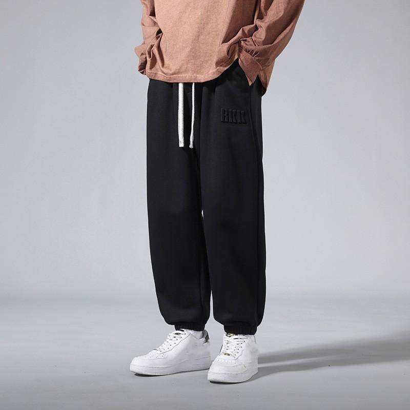 Men's Spring and Autumn American High Street Sports Large Size Tie Foot Casual Sweatpants Fashion Brand