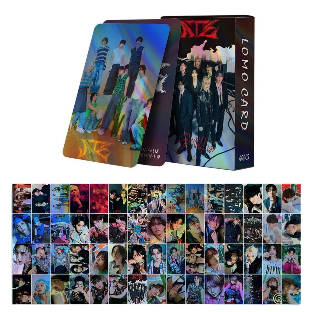 60 Лазерных карточек, Новая поддержка фанатов, Маленькая карточка, Флэш-карточка с защитой от царапин, Двусторонняя LOMO-карточка