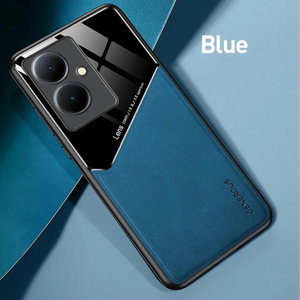 Роскошный кожаный автомобильный магнитный защитный чехол для VIVO Y17S Y27 5G Y78 Y36 Y100 Y02 Y02S 16 22S 35 Y8 38 4G защитный противоударный защитный чехол