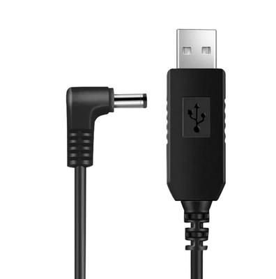 Кабель угловой Переходник SUNROZ для роутера WIFI модема от Powerbank с 5V на 9V повышающий 5.5x2.1мм (A487360)