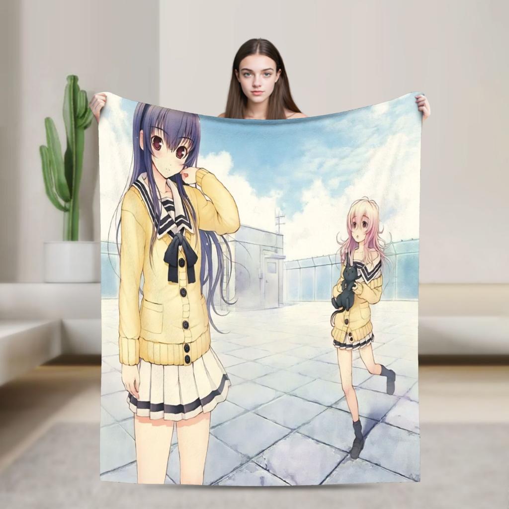You and Me and Her A Love Story Miyuki Aoi Blanket Multi-size Soft and Lightweight Throw Blankets for Couch Sofa and Bed