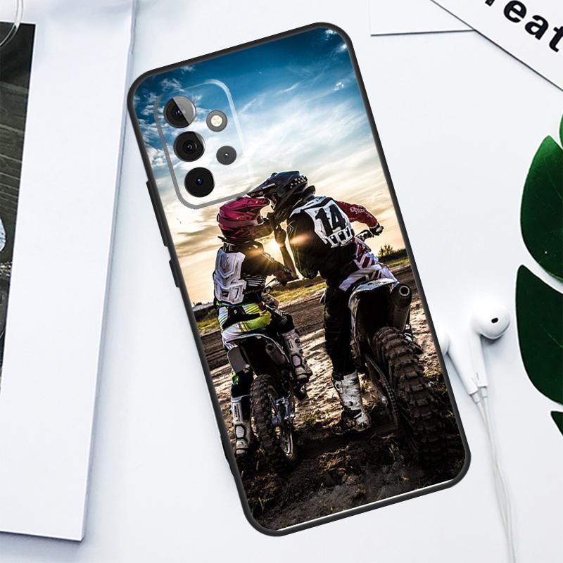 Мотоцикл Мотокросс Спорт Для Samsung Galaxy A13 A53 A33 A54 A34 A14 A55 A35 A15 A05 A06 A16 A22 A32 A52 Чехол для телефона