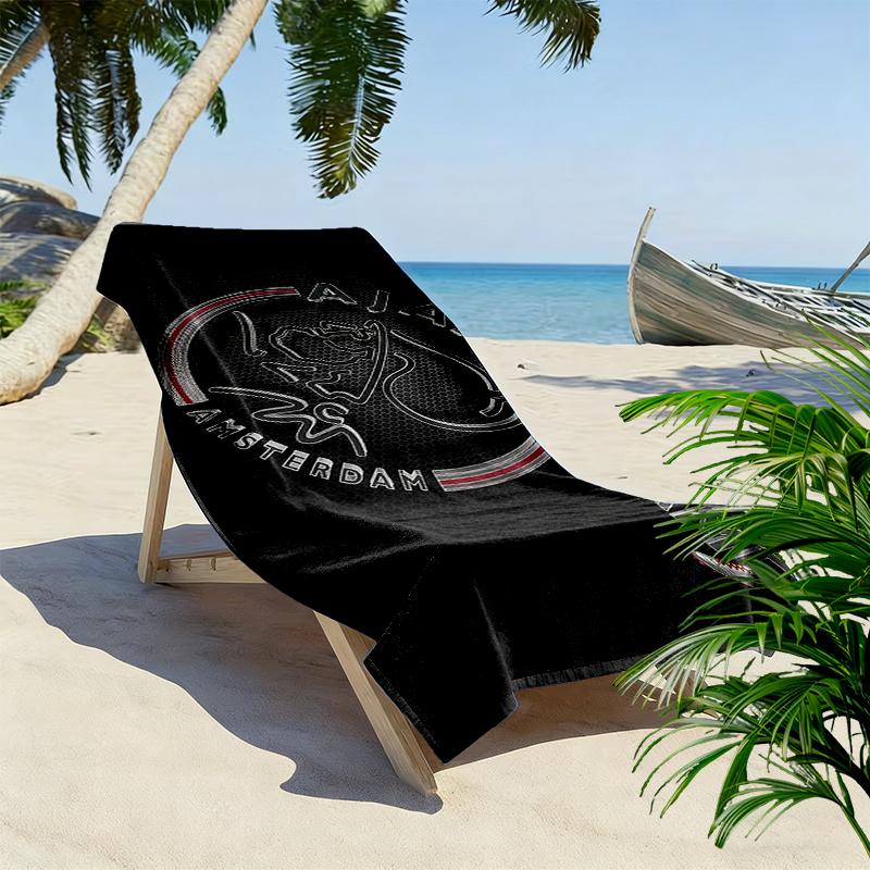 Custom Name,AFC Ajax Print Beach Towel, Large Soft Quick Dry Towel for Beach Camping Swimming