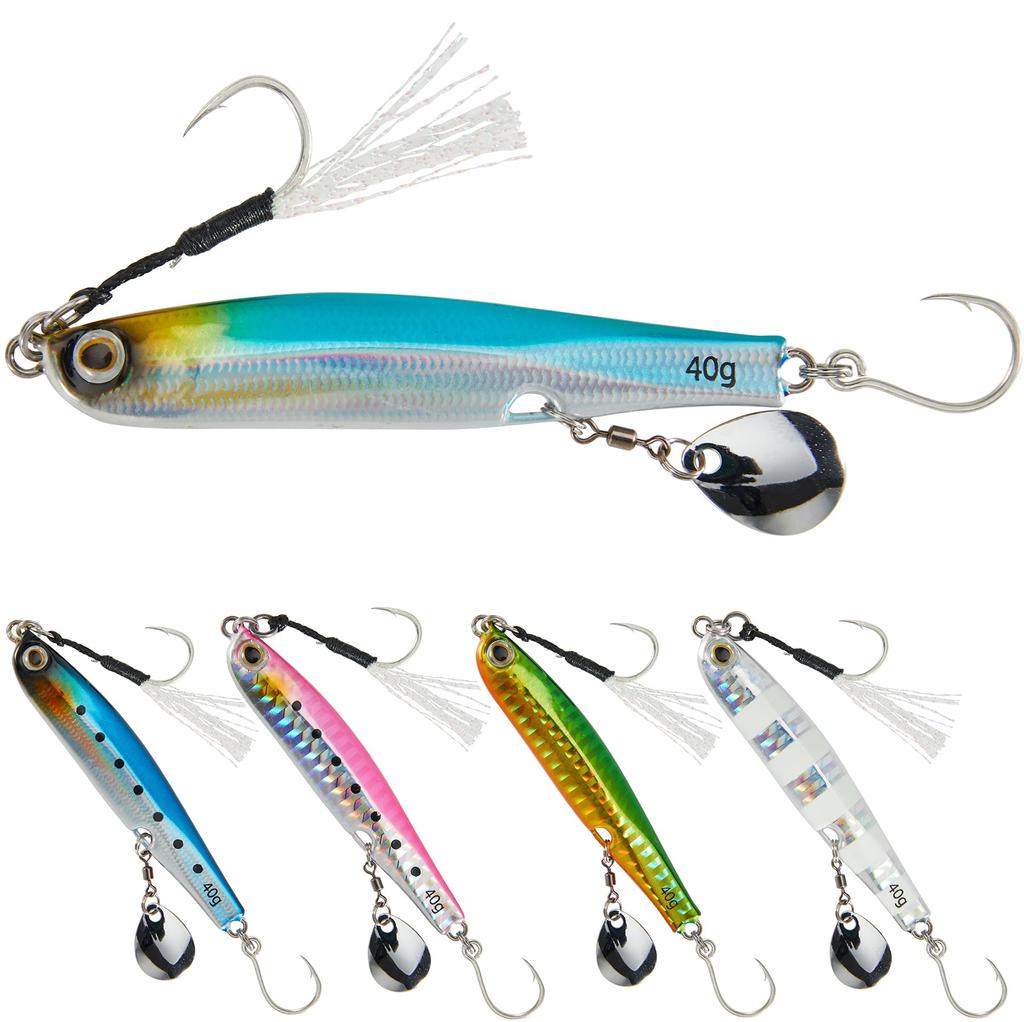 REEF DREAM Metal Jig Seabass Lure Blue Fish Blade Jig 20 г 30 г 40 г 5-цветный набор Slow Fall Jig Blue Fish Seabass Flounder Grouper
