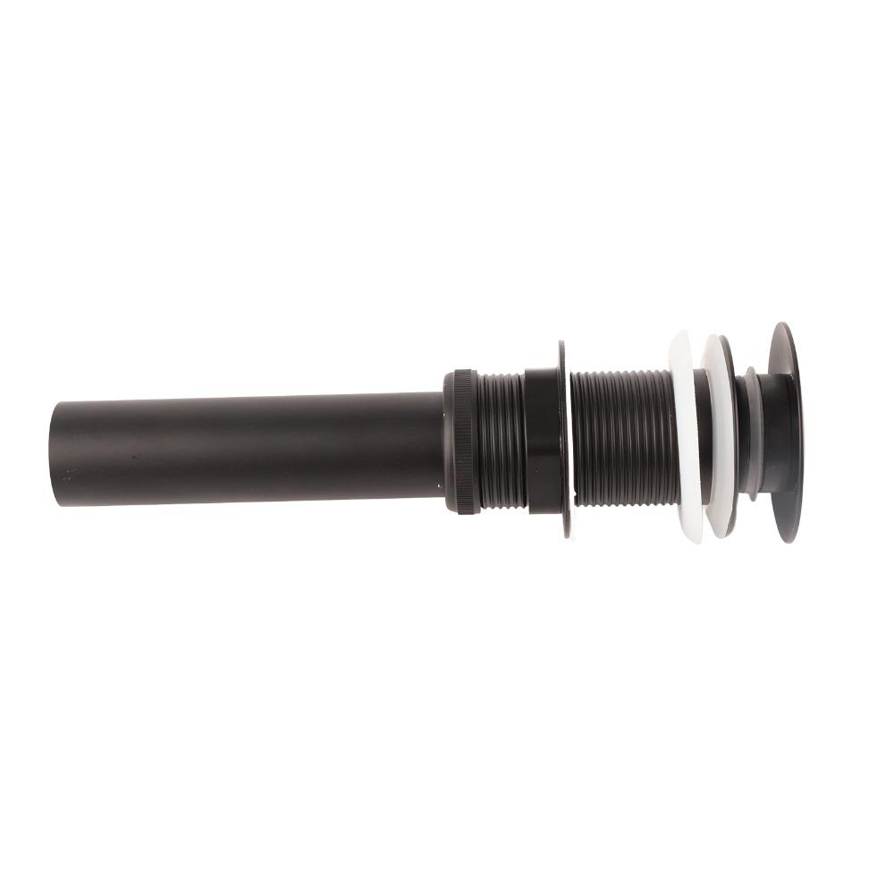 Push Button Drain Stopper Matte Black Vessel Sink Drain Easy Install Drain Assembly  Vanity Sink