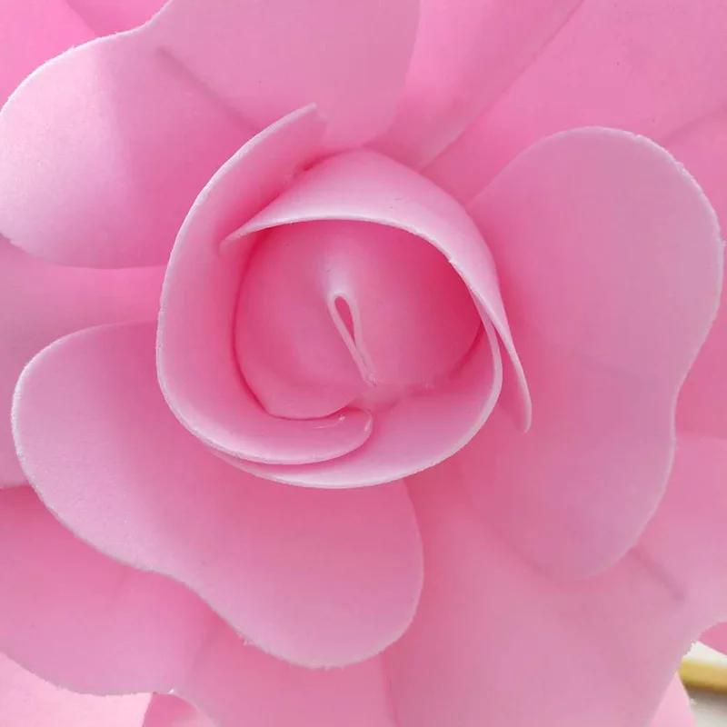 Large Rose PE Foam Flowers Wedding Flower Wall Backdrops Decor Nursery Wall Decor Fleur Artificielle Mariage Boda Rosa Flore