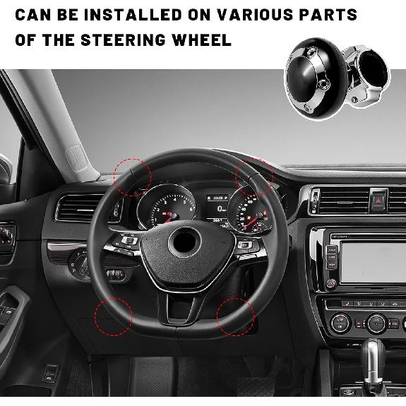 Steering Wheel Knob Spinner, Auto Steering Wheel Suicide Knob for Effortless Spinning, Ergonomic Wheels Power Handle Spinner for Sedans Trucks