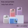 Financial Accounting Tools 8 Digit Mini Cute Calculator Portable Student Calculator Back To School Teaching Supplies