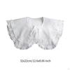 Double Ruffle Fake Collar, Detachable, Elegant False Collar for Shirts