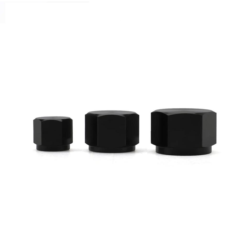 AN6 AN8 AN10 Female Thread Aluminum Pipe External Hex Head Flare fiting TUBE NUT End Cap Plug Fitting Coupler Connector Adapter