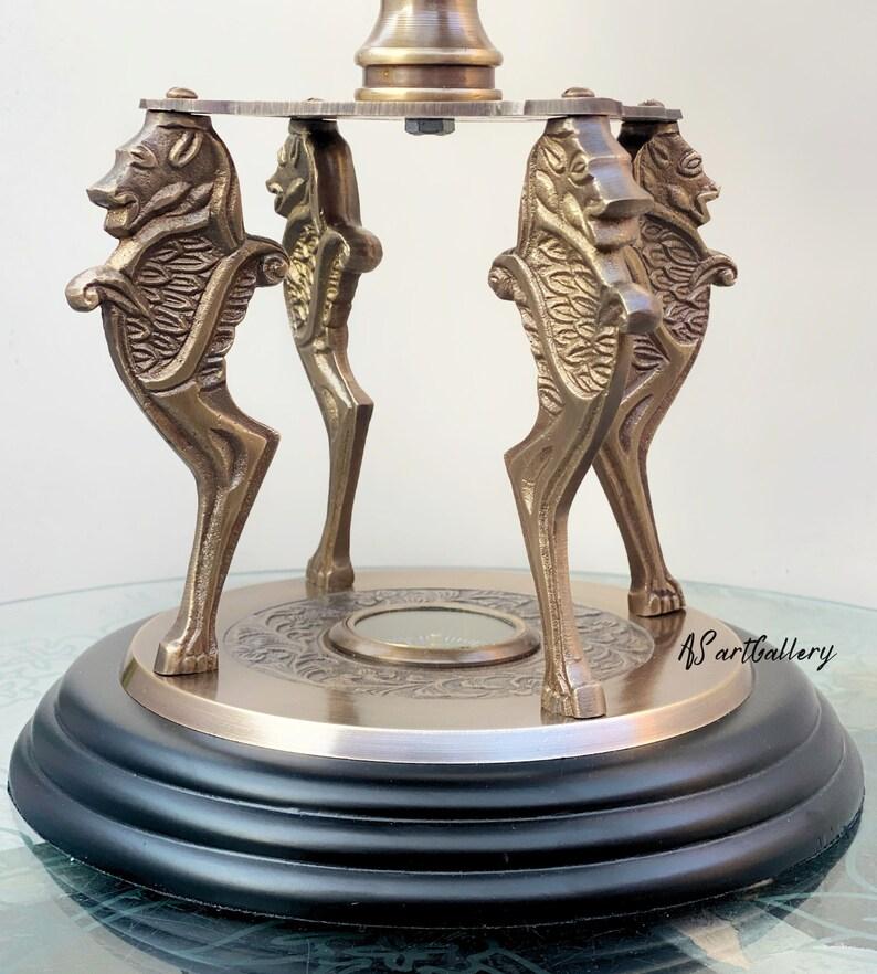 18-дюймовый старинный армиллярный глобус из латуни с компасом на деревянной основе, настольный рождественский подарок, армиллярный глобус в форме астролябии,