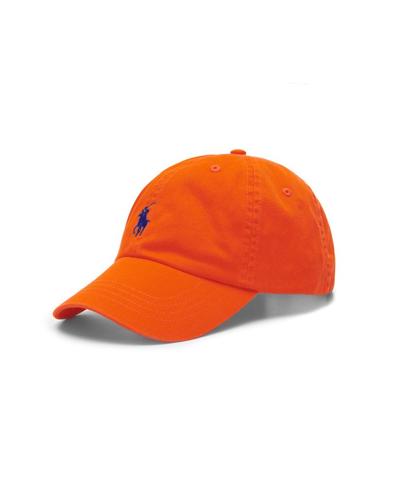 Кепка-бейсболка POLO RALPH LAUREN из хлопка чинос - Оранжевая
