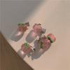 5PCS New Lovely Cartoon Peach Bow Girls Hairpins Children Headwear Hairgrip Hair Accessories