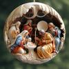 Acrylic Painted Nativity Pendant Decoration Home Decor New Christmas Tree Ornaments