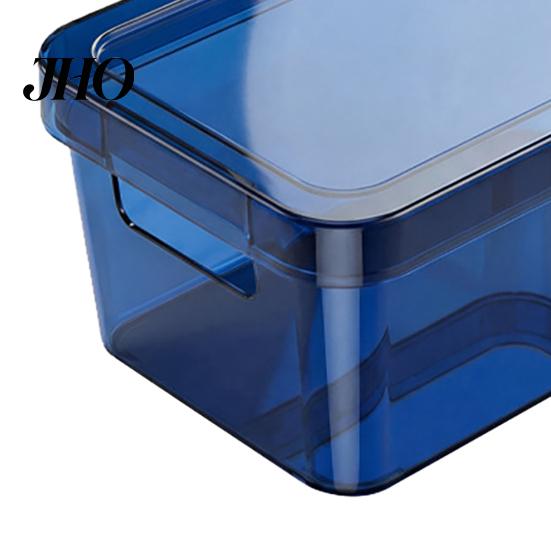 Easy View Storage Box Moisture-Proof with Lid Design Clear Sealed Container Stackable Organizer Durable Plastic for Home Use Freshness