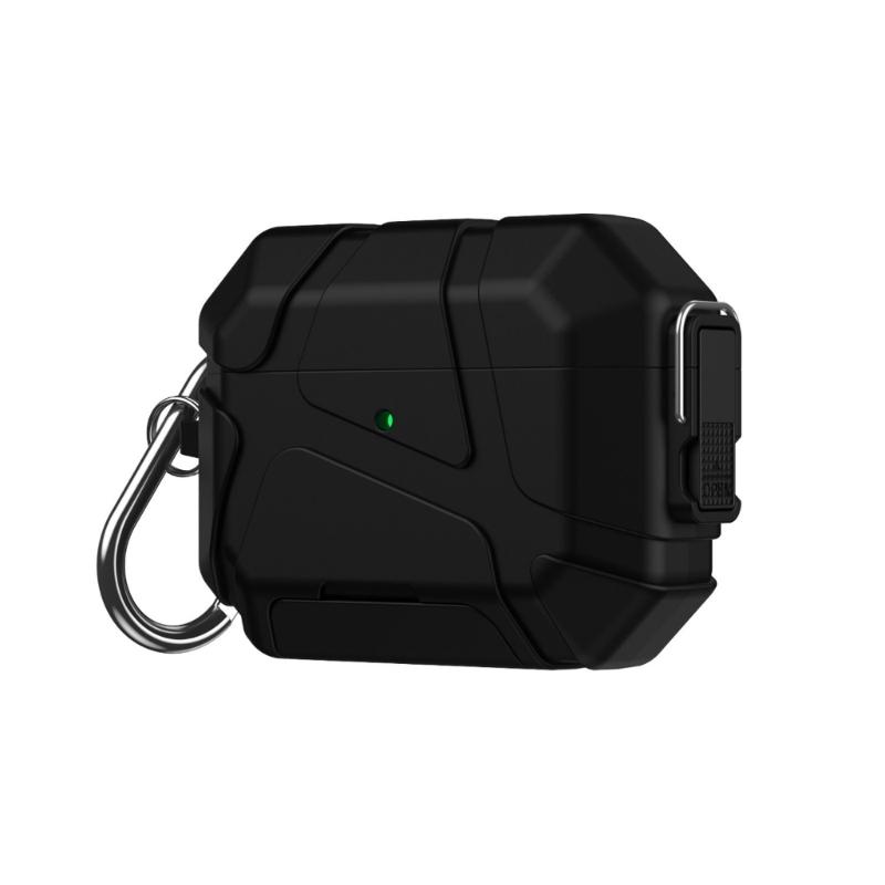 Защитный чехол для наушников с надежным замком и подставка для телефона 2 в 1 для Pods Pro3 со светодиодной индикацией зарядки