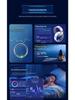 Умное черное кольцо: Пульс, Кислород в крови, Трекер сна, Bluetooth, Водонепроницаемый, Унисекс, Сенсорный интерфейс