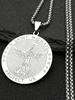 Archangel Order Of St. Michael Necklace For Women And Men Gold/Silver/Black Color Stainless Steel Chain Protection Gift