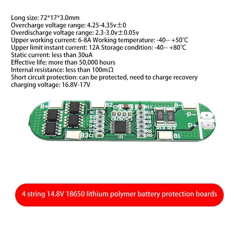 4S 12A 16v Li-ion 18650 BMS PCM плата защиты аккумулятора bms pcm для литий-ионного литий-полимерного аккумуляторного блока