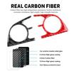 Real Soft Carbon Fiber Sticker For Toyota Camry 2018 2019 2020 2021 2022 For Avalon 2019-2022 LHD Car Steering Wheel Button Trim